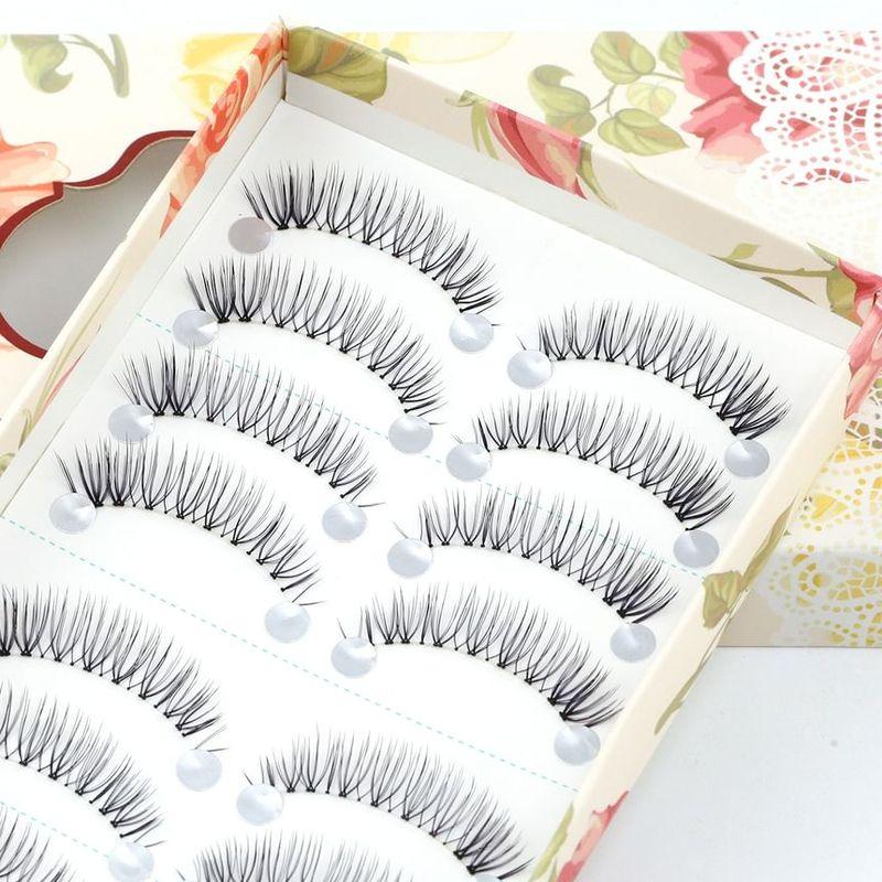 Mogugu - Set of 10: Natural Wispy False Eyelashes
