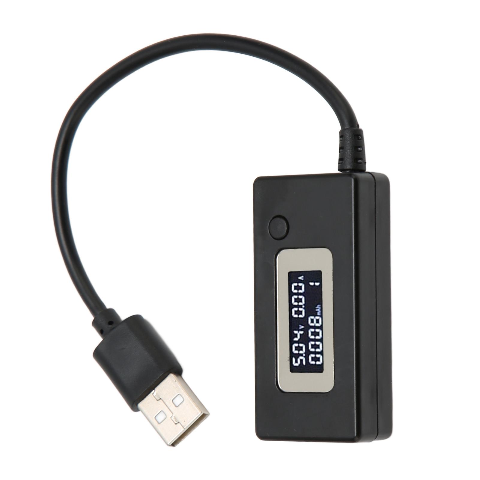 

USB Voltage Current Tester LCD Display 50mA‑3500mA USB Multimeter 3‑15V 0.05A‑3.50A