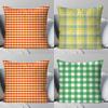 Colorful Checkered Pattern Pillow Covers Pattern Cushion Cover Suitable For Sofa Bedroom Car Pillow Cover