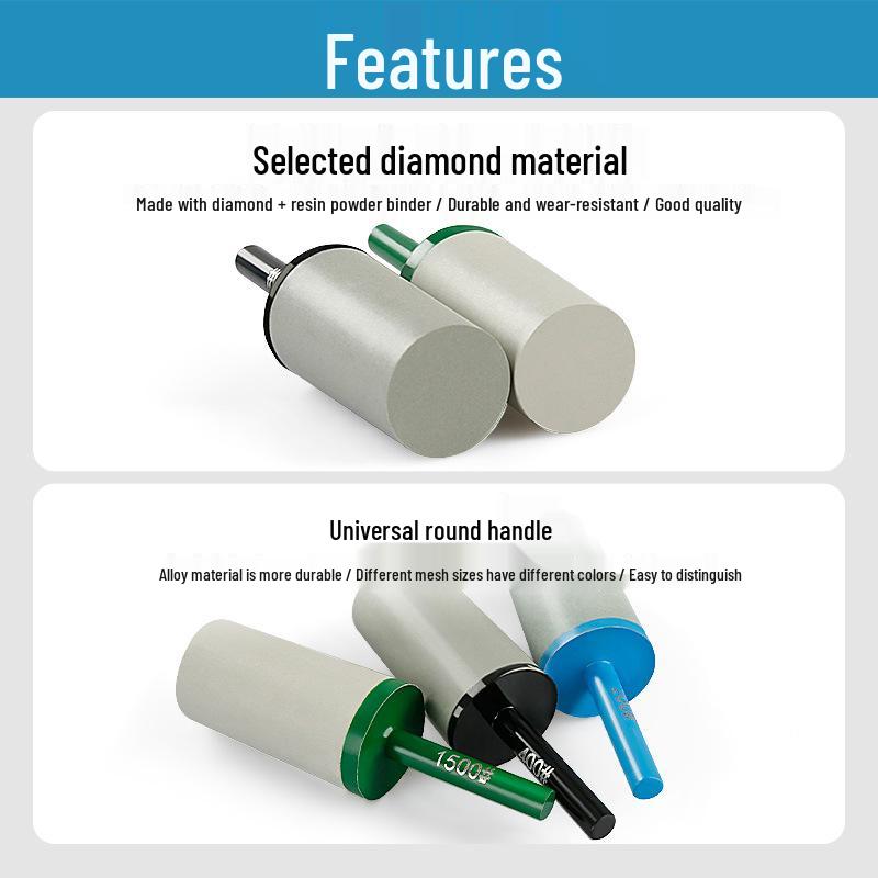 Cylindrical Diamond Resin Grinding Head for Stone Carving and Polishing