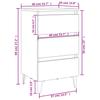 Nightstand with Metal Legs Concrete Grey 40 X 35 X 69 Cm