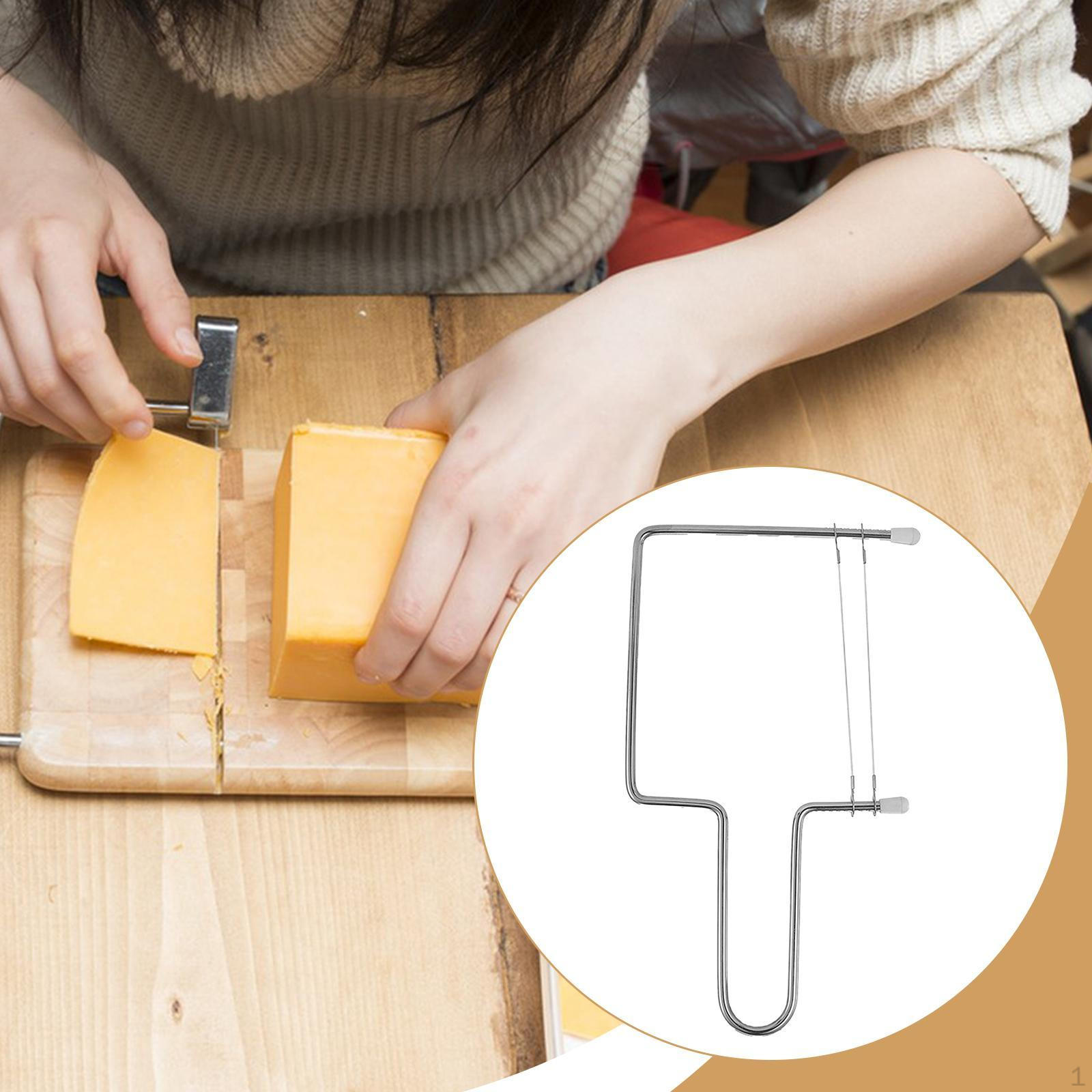 

Слайсер для сыра Инструмент для сыра Быстрая резка Многоцелевой Легко чистить Регулируемый проволочный резак для