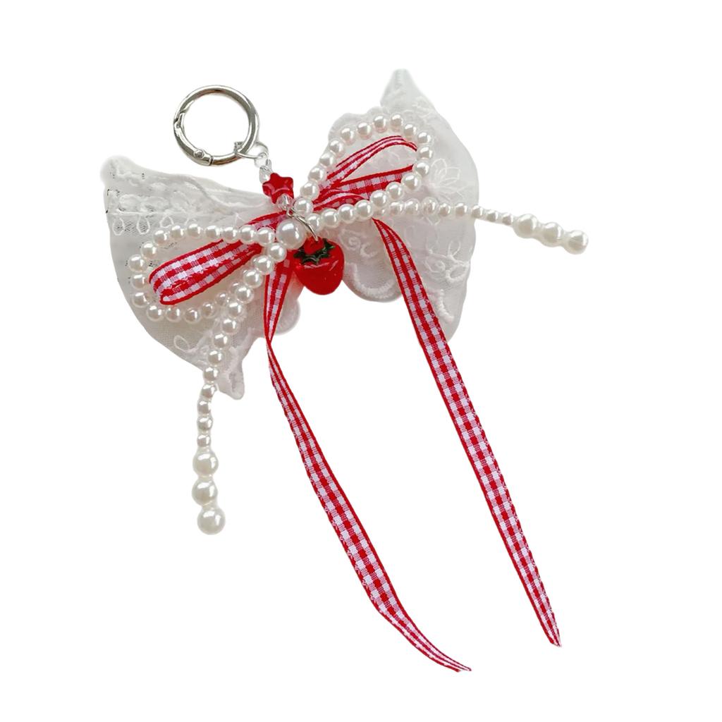 Fashion Bowknot Keychain Multifuntional Charm Stylish Key Holder Elegant Bag Pendant Suitable for Keys Bags and Phones
