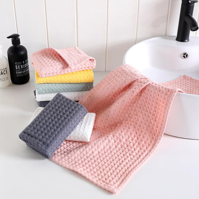 Luxurious Japanese Long-Staple Cotton Waffle Towel: Absorbent, Skin-Friendly, Zero Shedding Face Towel