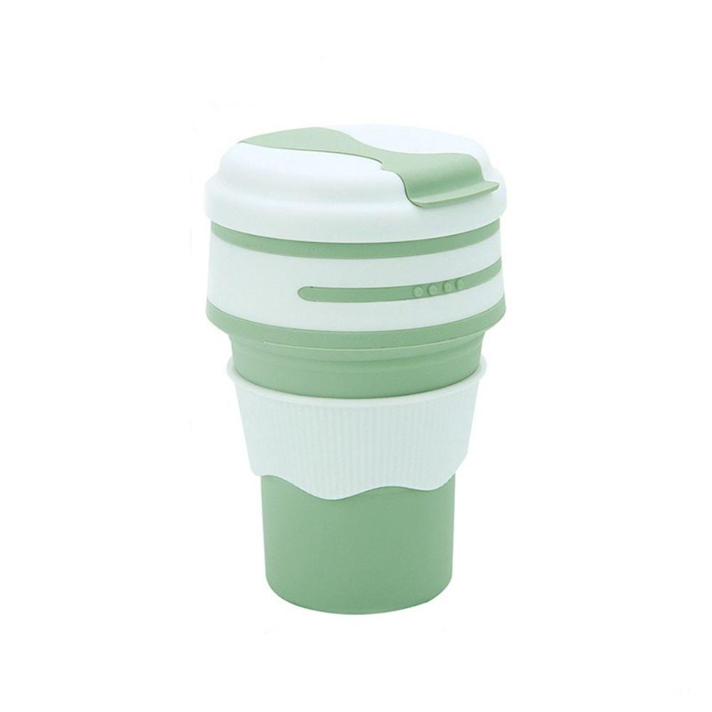 

350ml Folding Water Cup High Temperature Resistant Sports Kettle Travel Hiking зелёный