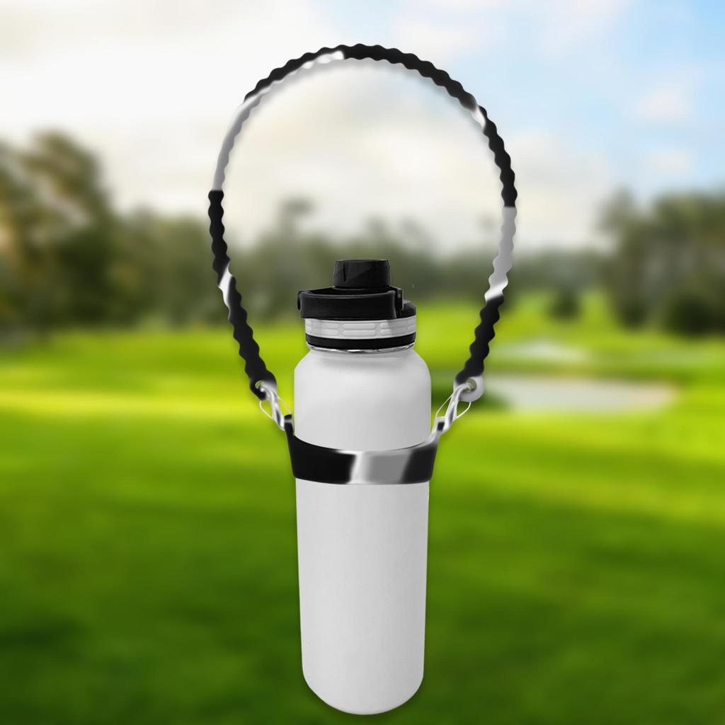 Water Bottle Handle Holder Fits Most 8-40oz Bottles Practical Silicone Elastic