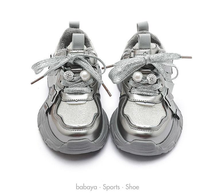 Kids Fashion Breathable Mesh Dad Sneakers Boys Girls Casual Sports Running Shoes