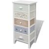 VidaXL Storage Cabinet In French Style 5 Drawers Wood