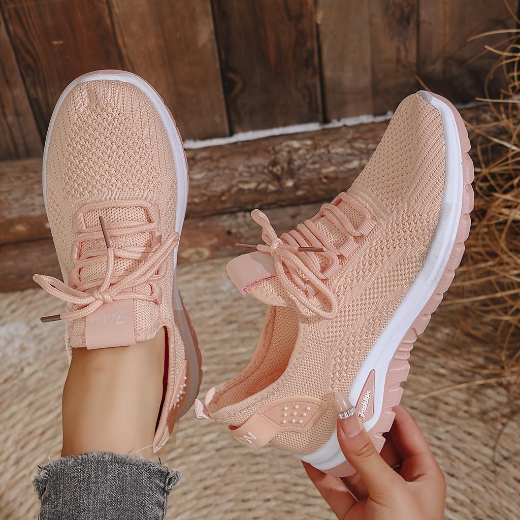 Summer Fashionable Sneakers with Breathable Mesh, Slip-Resistant And Durable Sole, Lightweight And Versatile Casual Shoes, Women Shoes