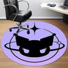 Kuromi Cat Office Round Area Rug, Indoor Mat Suitable For Office,Bedroom Living Room Home Decor, Room Deco a0908136