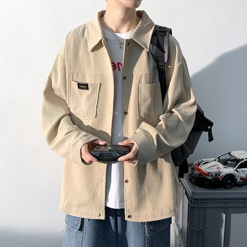 

Мужские вельветовые рубашки с длинными рукавами, осенняя корейская рубашка, женская модная повседневная рубашка большого размера, пальто, качественная одежда