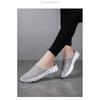 Damen Slip-On Freizeitschuhe Atmungsaktives Mesh Halbschuhe Weiche Sohle Bequeme Gehschuhe Übergröße Leichte Alltagsschuhe