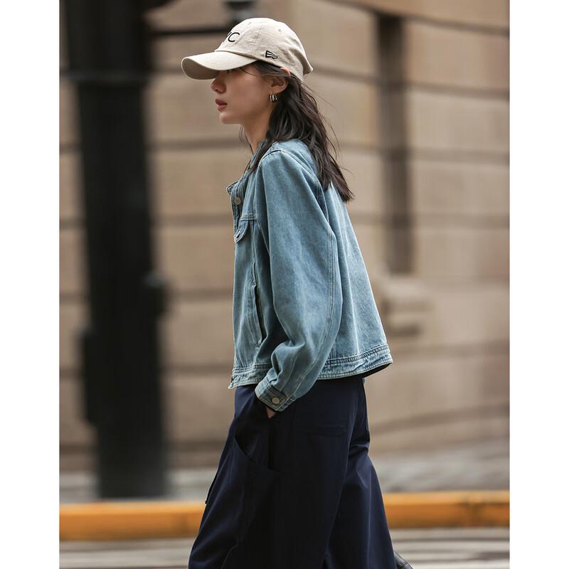 

Женская джинсовая куртка Demana с круглым воротником L