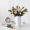 Nordic White Plastic Small Flower Vase - Creative Living Room Decor