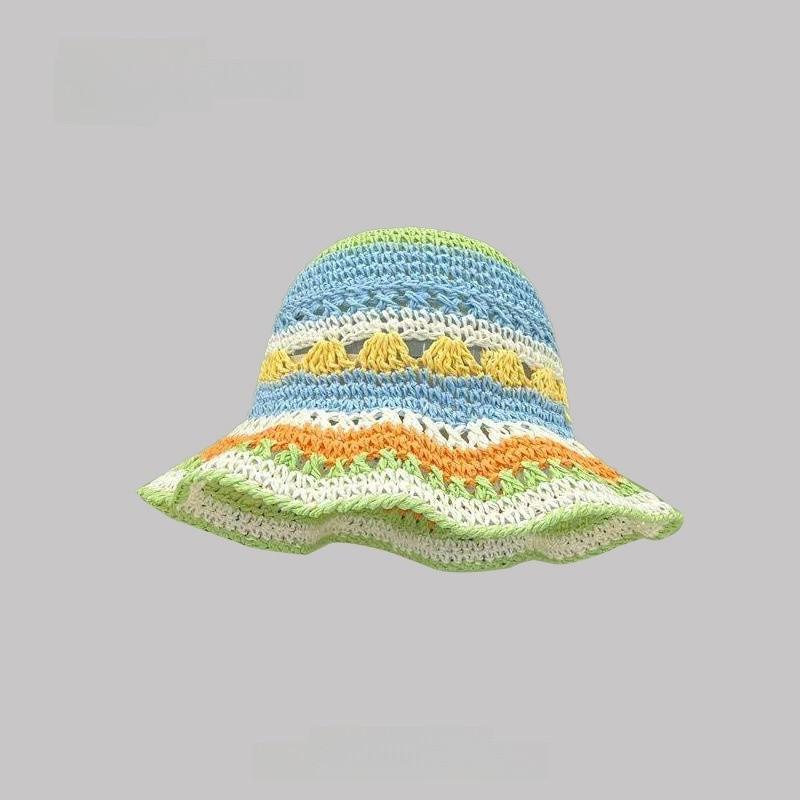 Summer Straw Hat With Wide Brim For Women Sun Protection Beach Vacation Fashion