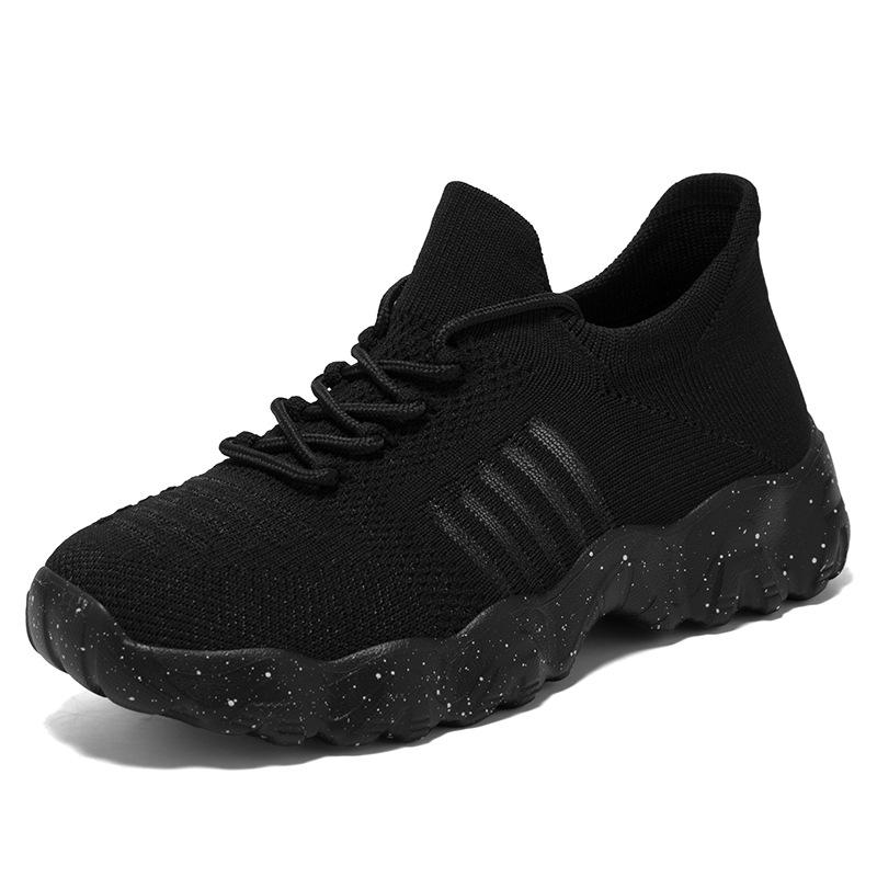 

Couple Men S And Women S Socks Shoes Elastic Fly-Woven Breathable Mesh Walking Shoes Soft Sole Trendy Casual Sports Shoes 36