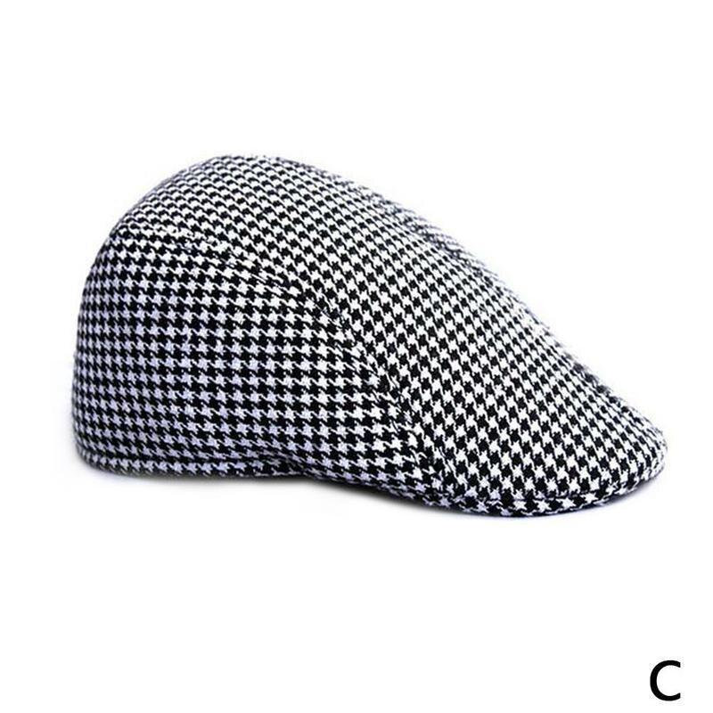 Fashion Herringbone Newsboy Baker Boy 