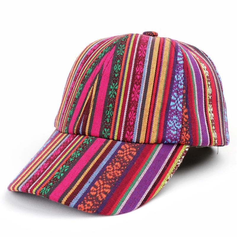 Retro Bohemian Unisex Baseball Cap: Ethnic Summer Style, Outdoor Casual Sun Protection, Duckbill Shade Hat