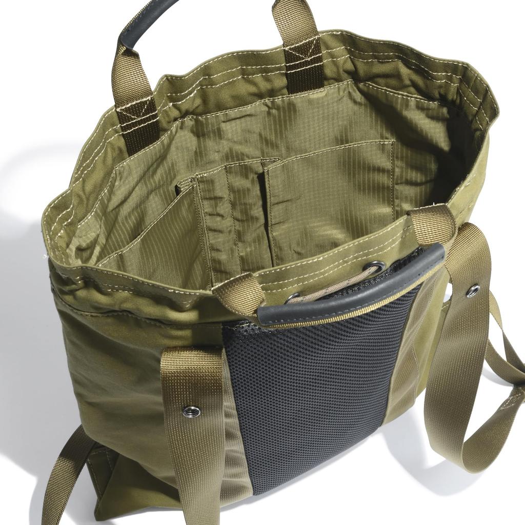 Untrack CITY Tragetasche, Rucksack für Erwachsene, Turnbeutel, 2-Wege, Ventile-Gewebe, A4-Größe, Herren, Khaki