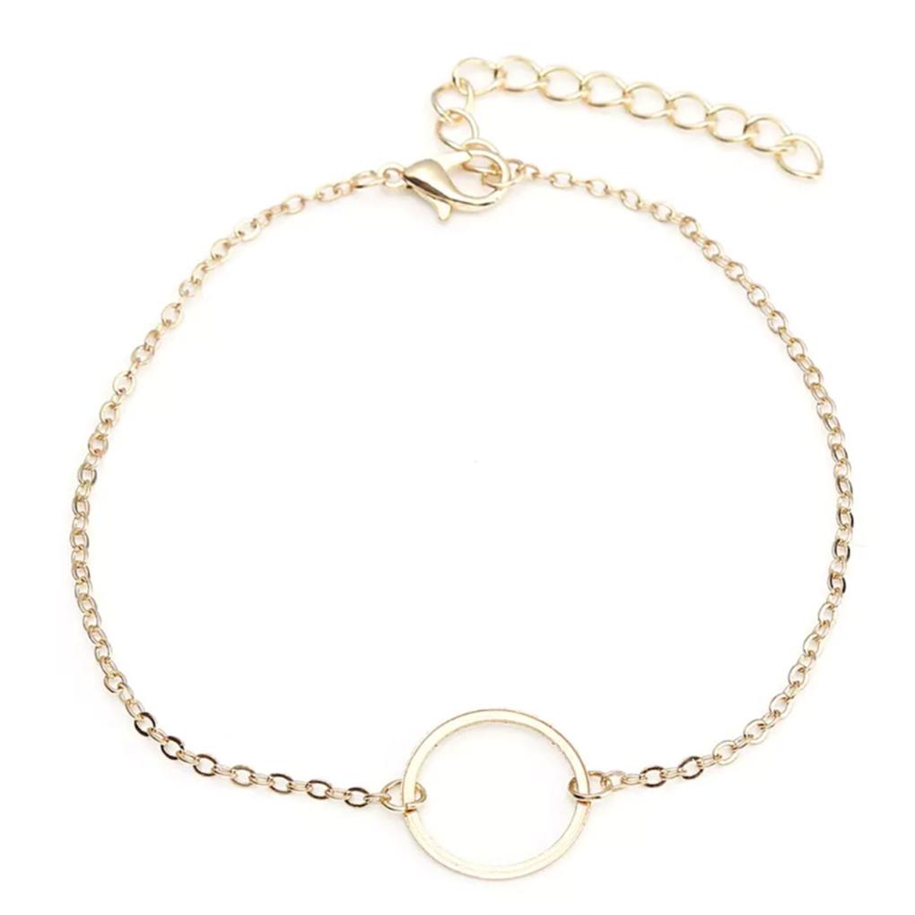 

Браслет на ногу Стильный Круг Эстетичные Украшения Простой Стиль Модный Аксессуар Браслеты на щиколотку Подарки на День святого Валентина Цепочки на ногу для женщин