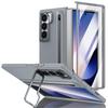 KEYSION with Touch Pen Case for Samsung Galaxy Z Fold 6 5 5G Hard PC Kickstand Phone Cover With Tempered Glass Screen Protector
