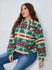 Plus Size Women's Oversized Long Sleeve Fleece Hoodie