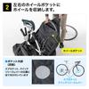 SANWA DIRECT Bike Bag for Cross and Road Front and Rear Wheel Includes Storage Pouch and Shoulder Sizes S To Bikes, Storage, Strap, M, 800-BYBAG003