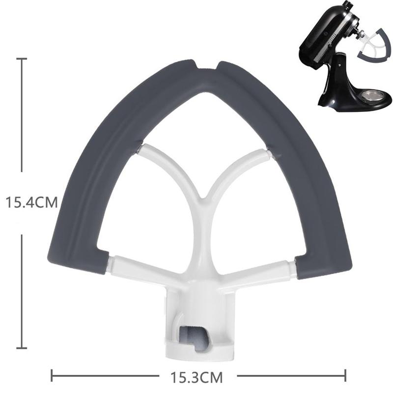 Good-Flex Edge Beater For Kitchenaid 4.5-5 Quart Mixer,Fits Tilt-Head,With Flexible Silicone Edges Bowl Scraper