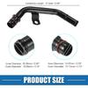 Sestava hadice topení HVAC motoru pro Ram 1500 2500 3500 2011-2023 5.7L č. 53022199AC Vstupní potrubí hadice chladiče Kovové černé