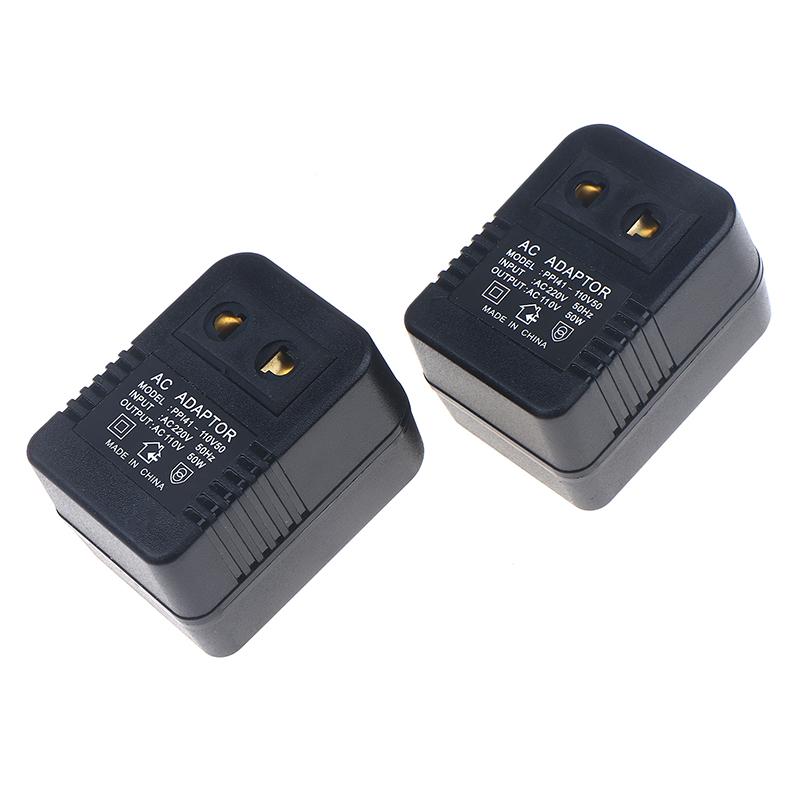 EU US Stecker Step-Down-Transformator Reiseadapter AC220V auf 110V oder 110 auf 220V Konverter 50W Spannungsregler