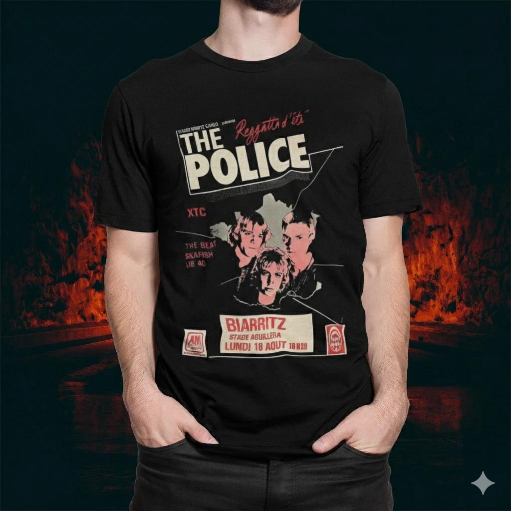 

Unisex Adult Vintage Music The Police Band T-Shirt Regatta de Blanc... XXL
