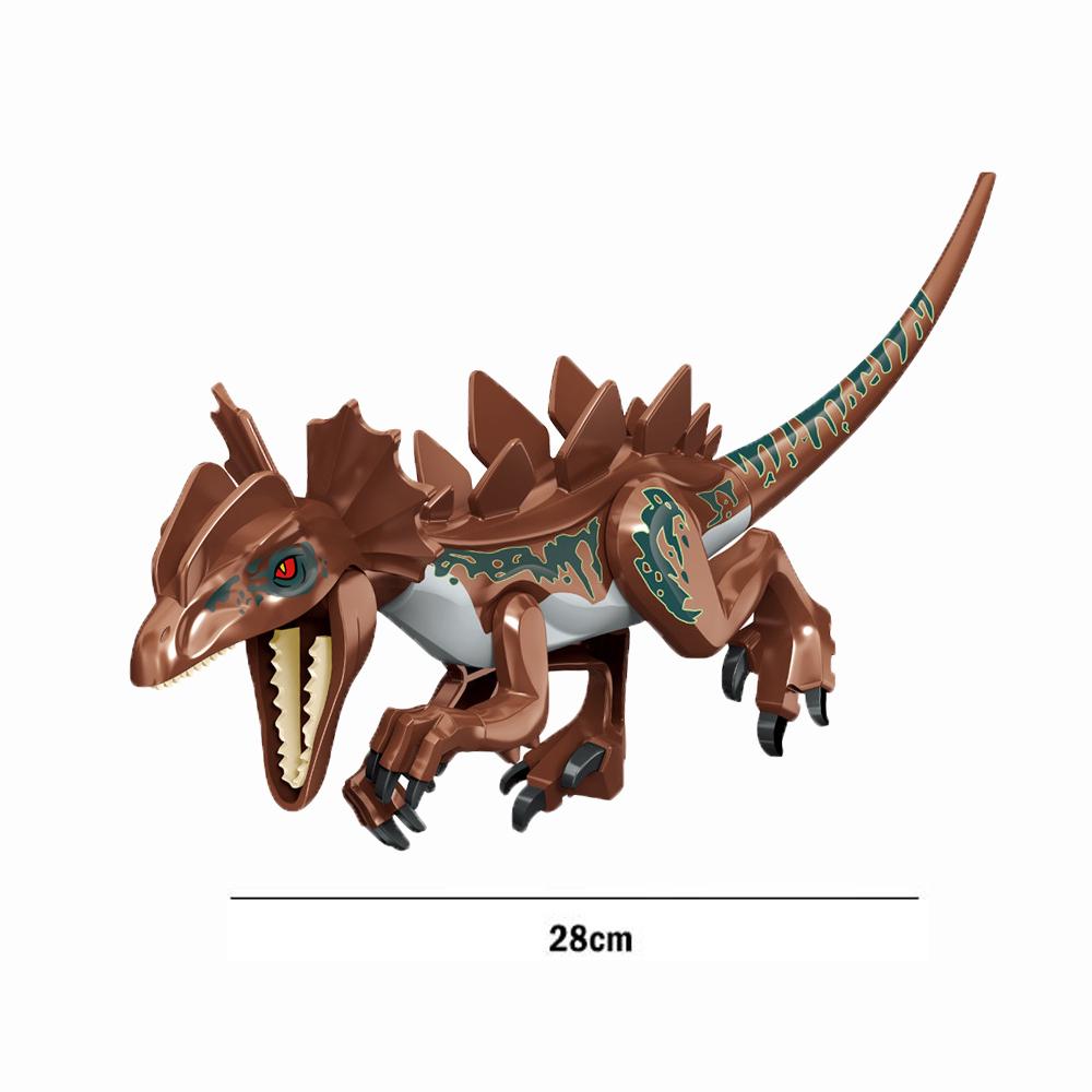 Jurassic Dinosaur Building Blocks Tyrannosaurus Brachiosaurus Velociraptor Triceratops Stegosaurus Model Bricks Toys