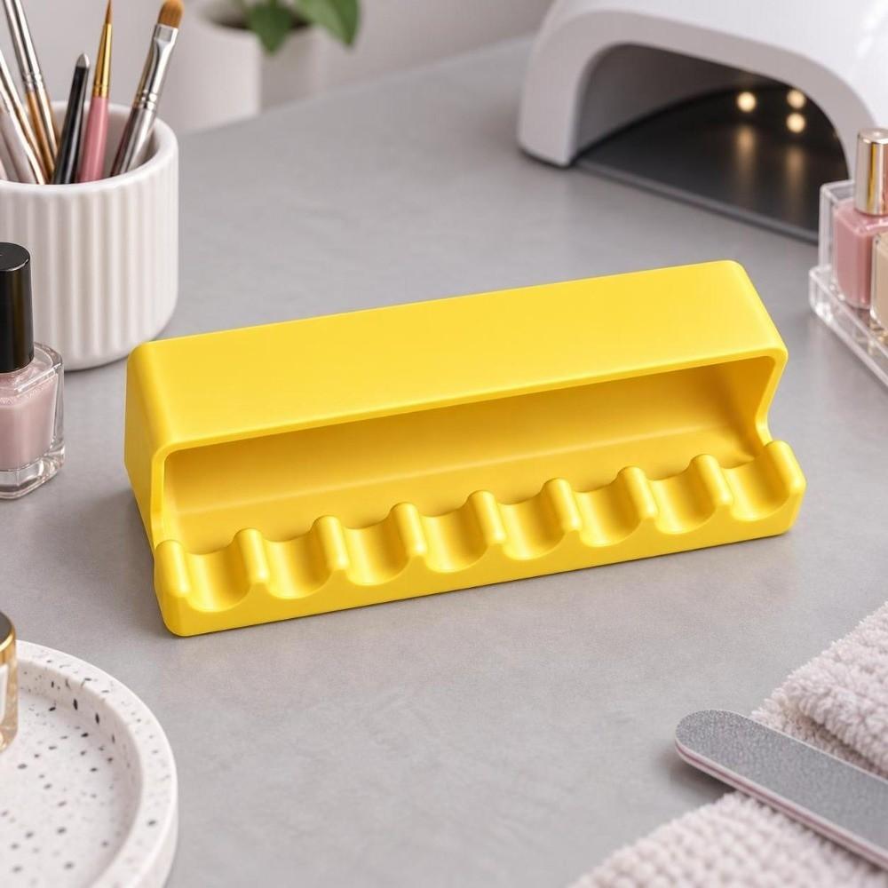 Plastic Nail Brush Stand 8-Slot Manicure Brush Organizer Nail Brush Holder Nail Technician