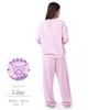 Kuromi Sweatsuit Set Up Pajamas Fleece Unisex Long Sleeve Long Pants Top and Bottom Set Loungewear [SAZAC] Women's Men's (Lilac/S/SAN1753)