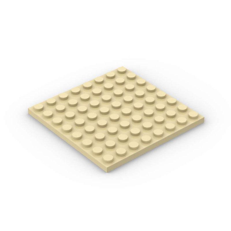 50pcs DIY Building Blocks  8x8 Dot 12Color Educational Creative Toys for Children Size Compatible With 41539 Thin Figures Bricks