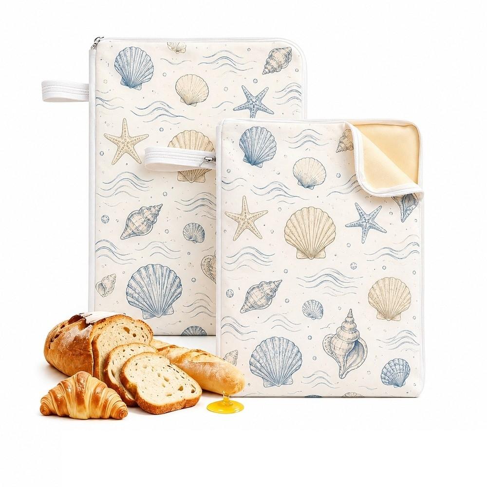 1pc Beeswax Coated Beeswax Bread Bags Organic Linen Food Storage Bags Sourdough Bread Bags Homemade