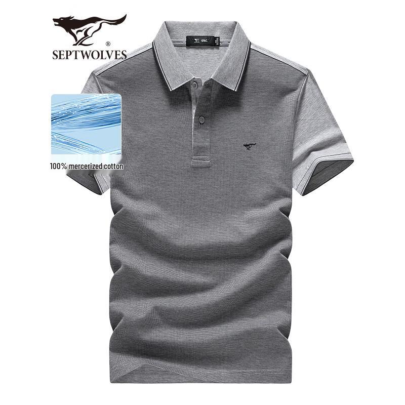 Qipilang Men s Business Casual Polo T-Shirt 2XL