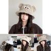 Cute Cartoon Eye Knit Fisherman Hat With Warm Windproof Function For Women And Teens