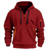 2025 Autumn and Winter New Hooded Casual Jacket Zipper Cardigan Trendy Men's Sweatshirt