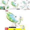 Ancient Mythical Animal Monster Ice Dragon Model With Movable Mouth For Kids Educational Playroom Decor