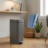 Step Pedal Trash Can Lift-Top Slim Bathroom PP Plastic