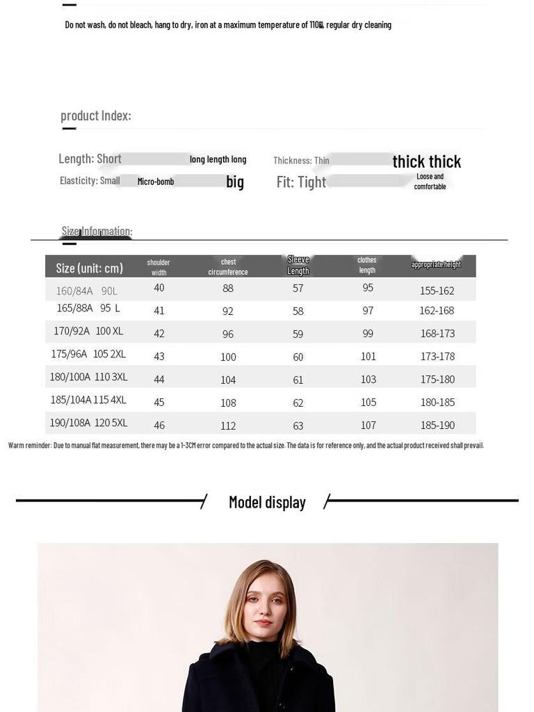 Anlom Women's Hooded Mid-Length Wool Blend Coat