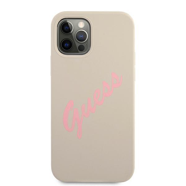 Guess Guhcp12Mlsvsgp Iphone 12/12 Pro 6,1 Szaro Różowy/Grey Pink Hardcase Silicone Vintage