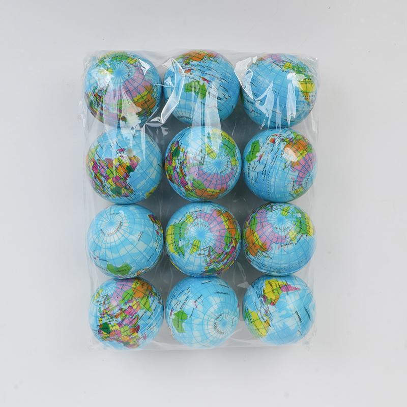 6/12pcs Earth Squeeze Toys Soft Foam Ball For Kids Birthday Party Favors Pinata Filler School Prize Stress Relief Christmas Gift