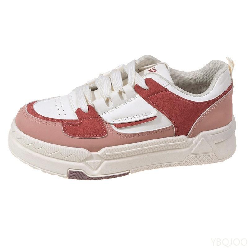 Fashion Thick Soled White Shoes for Women's Autumn Spring Casual Sports Shoes New Versatile Simple Comfortable Daily Board Shoes