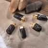 Pendente Pietra Tormalina Nera Naturale Cilindrico Grezzo Pendants Energetici Per Donna e Uomo Regalo Gioielli alla Moda