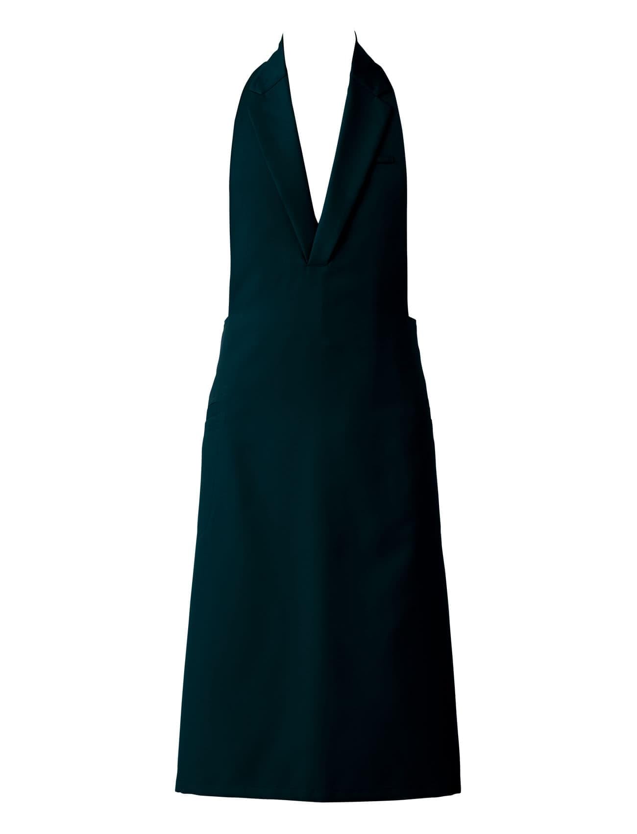 

Seven Uniform CT2360-5 Dark Green Large Chest Apron with Tailored Collar