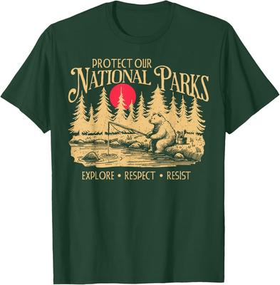 Protect Our National Parks Explore Respect Resist Anti Trump Unisex T-Shirt