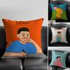 Art J-Joan C-Cornella Cushion Cover Pillow Case Anti-Dustmite Invisible Zipper Silky Plush Cushion