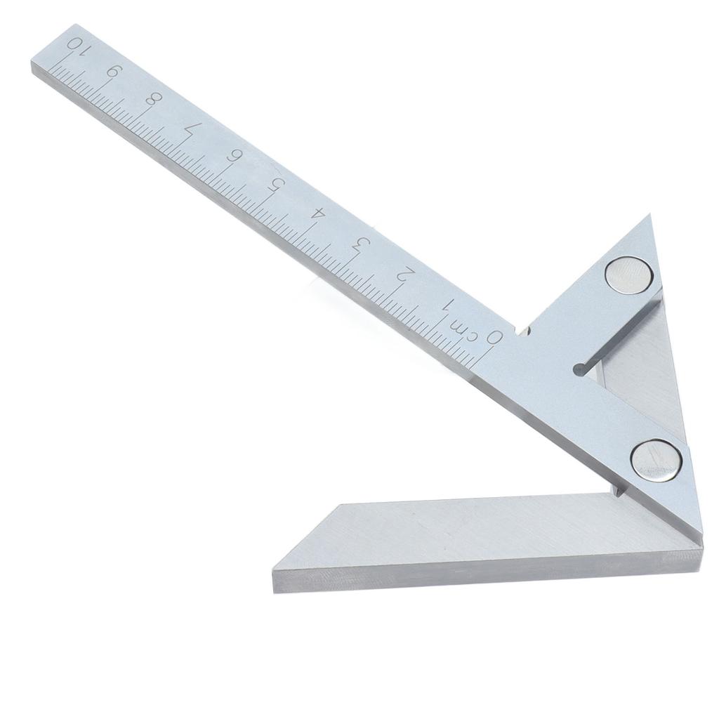 Centru Ecartament 100x70mm Inox Riglă de Linie Instrument de Măsurare Trasare pentru Prelucrarea Lemnului